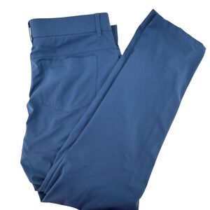 Holderness & Bourne Performance Golf Pants Mens 35x32 Blue Tailored Fit 5-Pocket